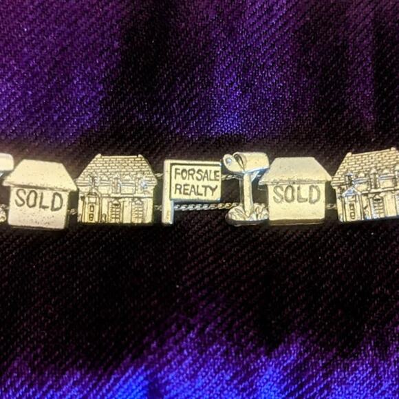 Vintage BG Slide Charm Realtor Bracelet 7 1/2" - Picture 5 of 9